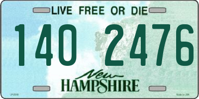 NH license plate 1402476