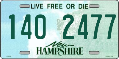 NH license plate 1402477