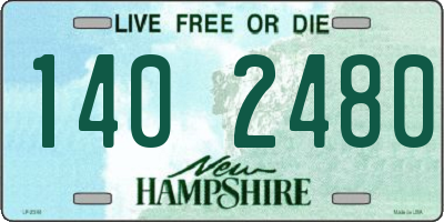 NH license plate 1402480
