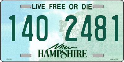 NH license plate 1402481