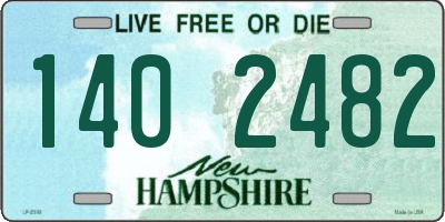 NH license plate 1402482