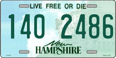 NH license plate 1402486