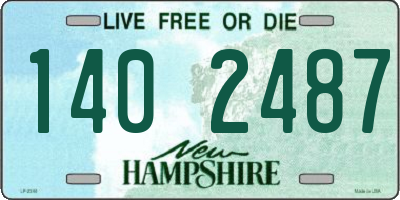NH license plate 1402487