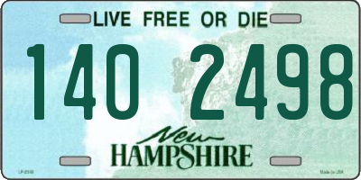 NH license plate 1402498