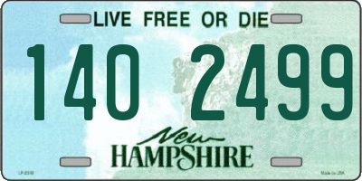 NH license plate 1402499