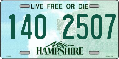 NH license plate 1402507