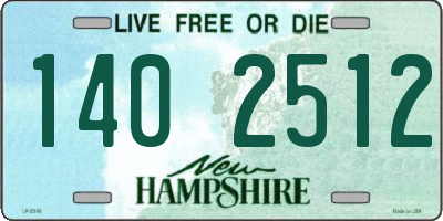 NH license plate 1402512