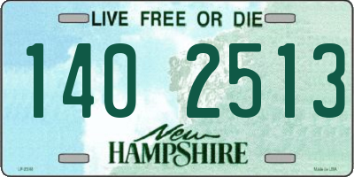 NH license plate 1402513