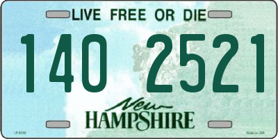 NH license plate 1402521