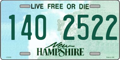 NH license plate 1402522