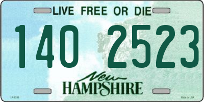 NH license plate 1402523
