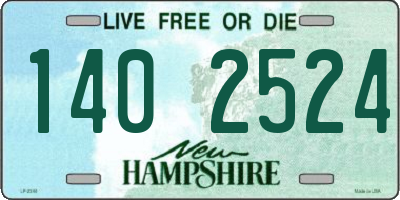 NH license plate 1402524