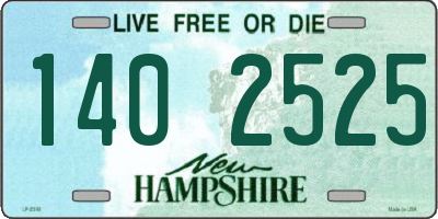 NH license plate 1402525