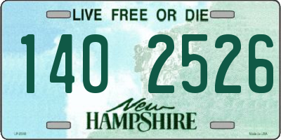 NH license plate 1402526