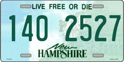NH license plate 1402527