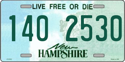 NH license plate 1402530