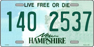 NH license plate 1402537