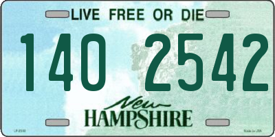 NH license plate 1402542
