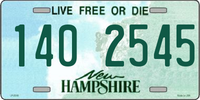 NH license plate 1402545