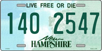 NH license plate 1402547