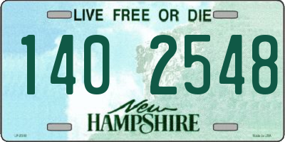 NH license plate 1402548