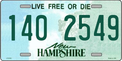 NH license plate 1402549