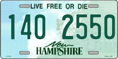 NH license plate 1402550
