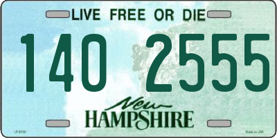 NH license plate 1402555