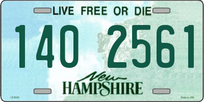 NH license plate 1402561