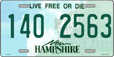 NH license plate 1402563
