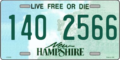 NH license plate 1402566