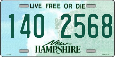 NH license plate 1402568