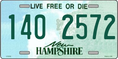 NH license plate 1402572