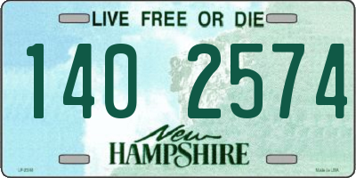 NH license plate 1402574