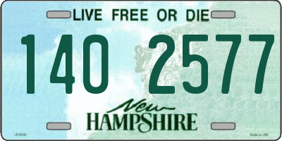 NH license plate 1402577