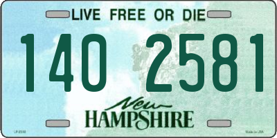 NH license plate 1402581