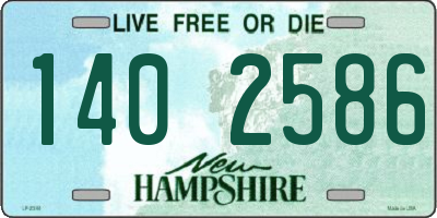 NH license plate 1402586