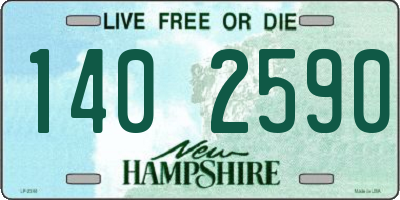NH license plate 1402590