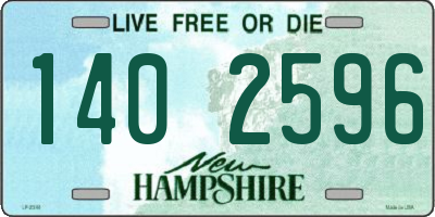 NH license plate 1402596