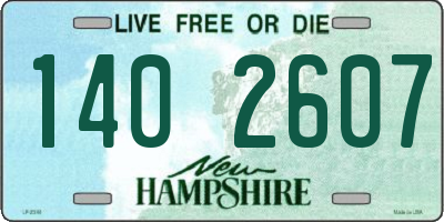 NH license plate 1402607