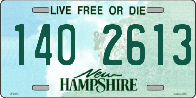 NH license plate 1402613