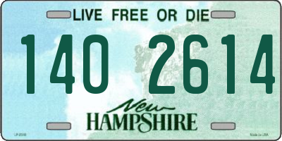 NH license plate 1402614