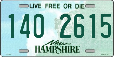 NH license plate 1402615