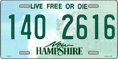 NH license plate 1402616