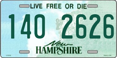NH license plate 1402626