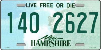 NH license plate 1402627