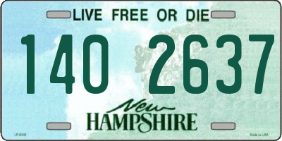 NH license plate 1402637