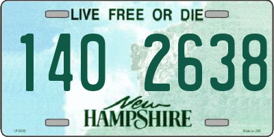 NH license plate 1402638
