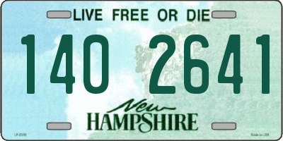NH license plate 1402641