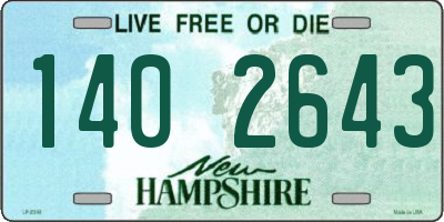 NH license plate 1402643